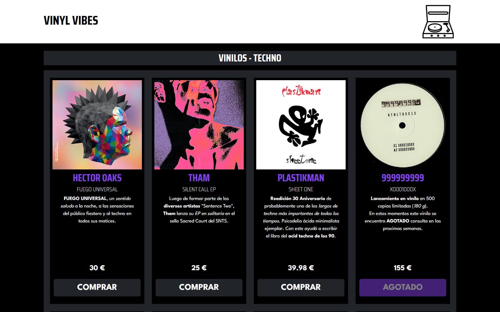 Tienda de vinilos Vinyl Vibes